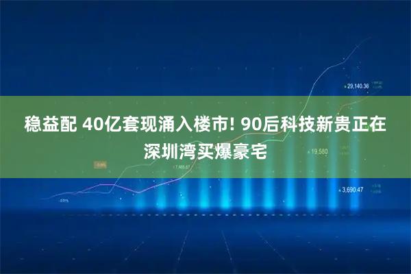 稳益配 40亿套现涌入楼市! 90后科技新贵正在深圳湾买爆豪宅